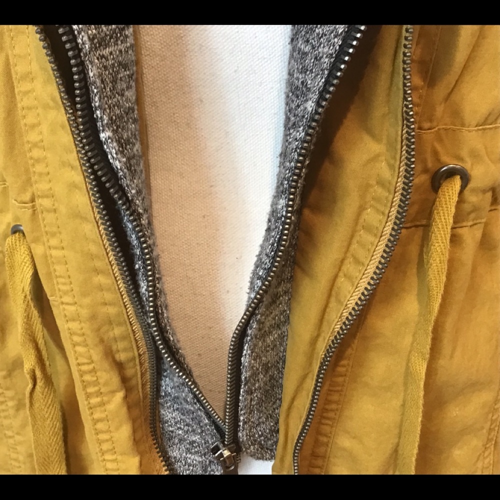 2SABLE MILITARY ANORAK MUSTARD HOODIE JACKET LG - Picture 13 of 15